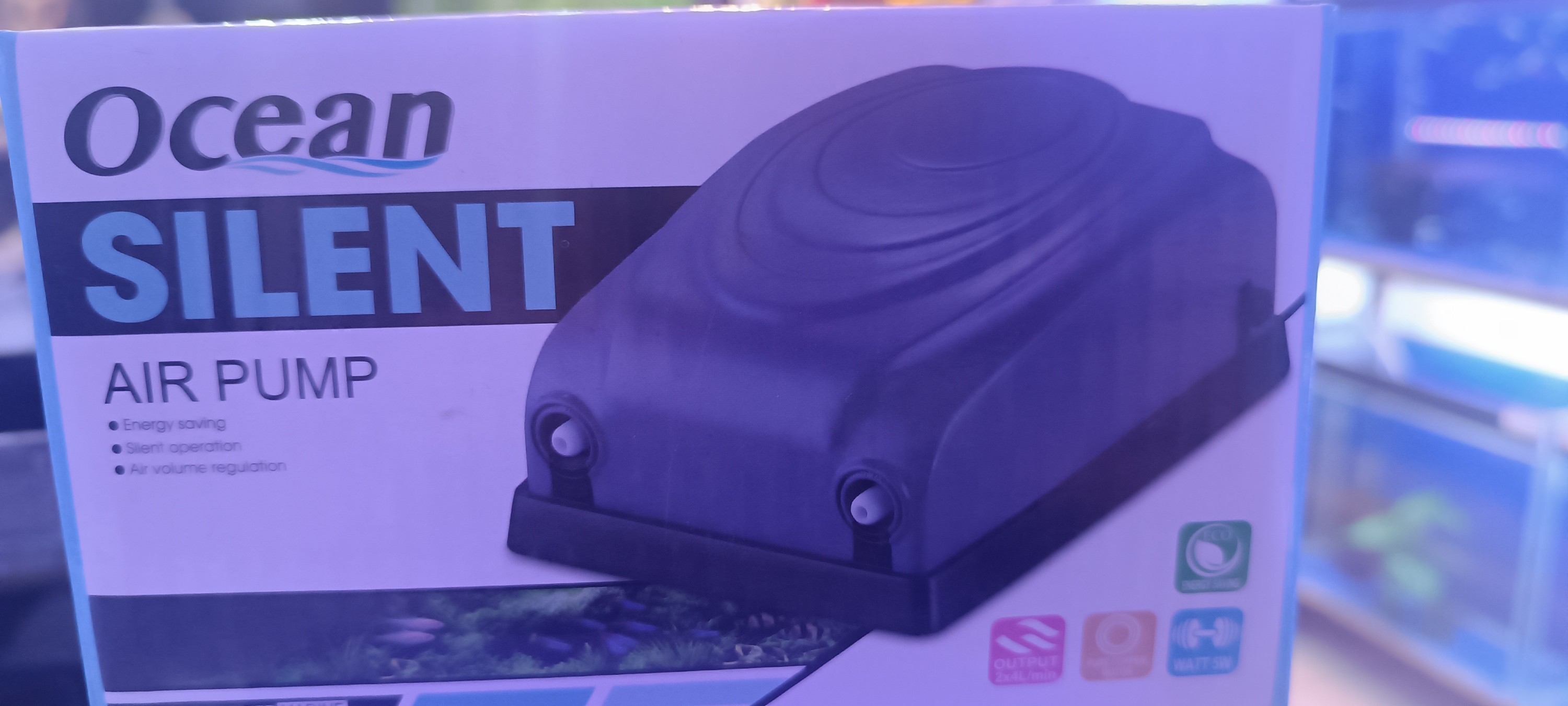 پمپ هوا دو خروجی آکواریوم ocean ap211