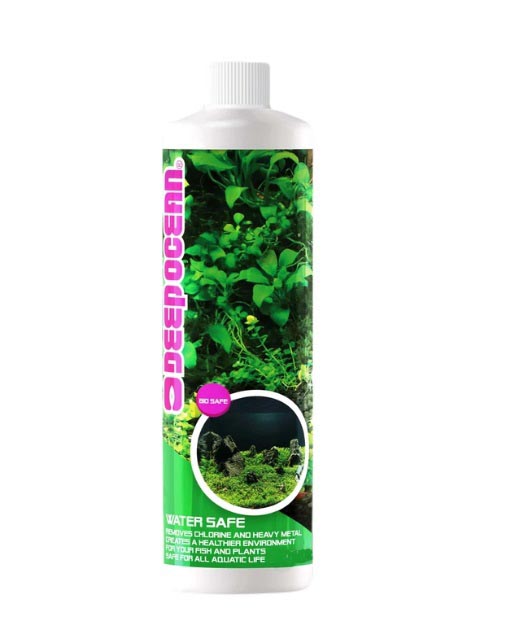 محلول واتر سیف (ضد کلر و نرم کننده) کاندیشینر آب آکواریوم دیپ اوشن مدل Safe حجم 120 میلی لیتر