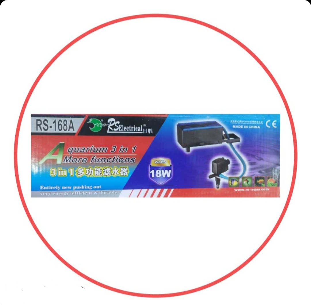 تاپ فیلتر آکواریوم آر اس الکتریکال RS-168A